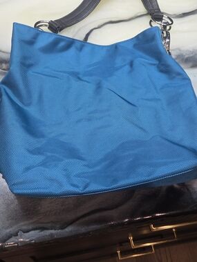 Jean-Pierre Klifa for Anteprima-Nueve Blue Nylon Bucket Bag